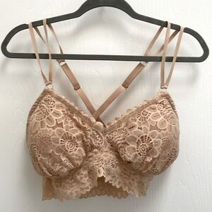 Aerie Longline Padded Lace Bralette